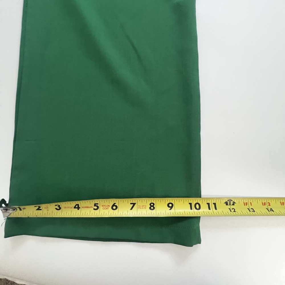 Womens Green Pant Suit Set Large Wide Leg Blazer Office Career Business Chic - Picture 10 of 12